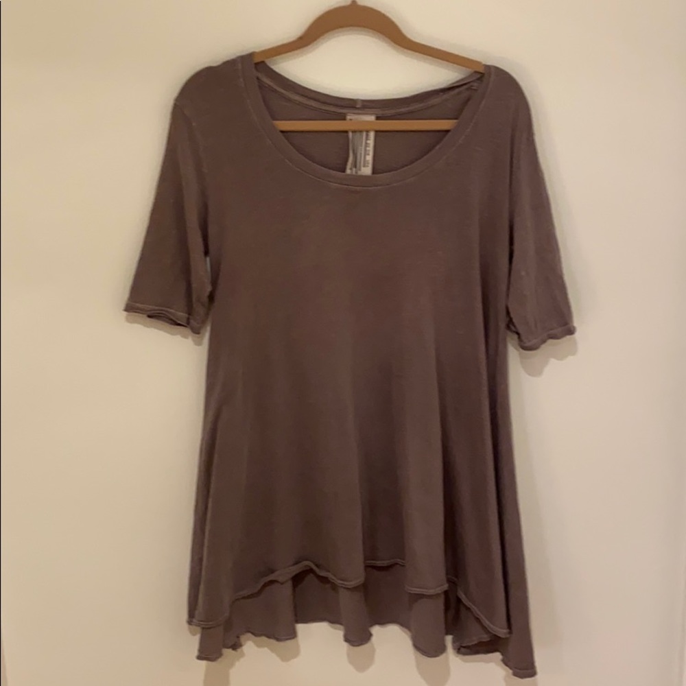 Free People Quarter Sleeve Tee Shirt (size XS)